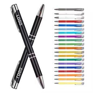 Custom Laser Engraved Print Branded Logo New Promotion Cheap Ballpoint Metal Pens With Personalized Office Ballpoint Gift (minimum 50 pcs- 1 unit)