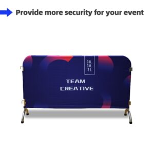 Custom Crowd Barrier Cover