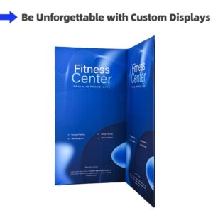 L Shaped Fabric Banner Stand (Square Corners)