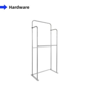 Tension Fabric Stand with Hanging Rail Frame