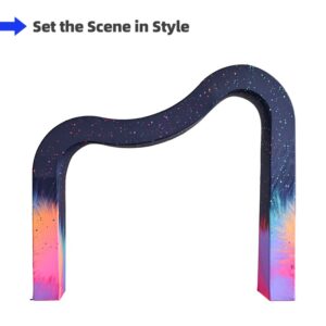 3D Wave Shaped Arch Backdrop