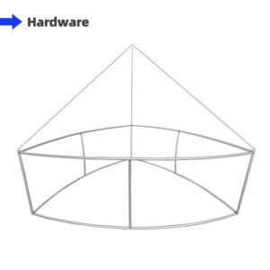 Curved Triangle Hanging Sign Frame