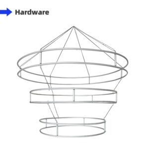 Tiered Circle Hanging Sign Frame