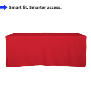 Blank Fitted Table Covers Back with Slits