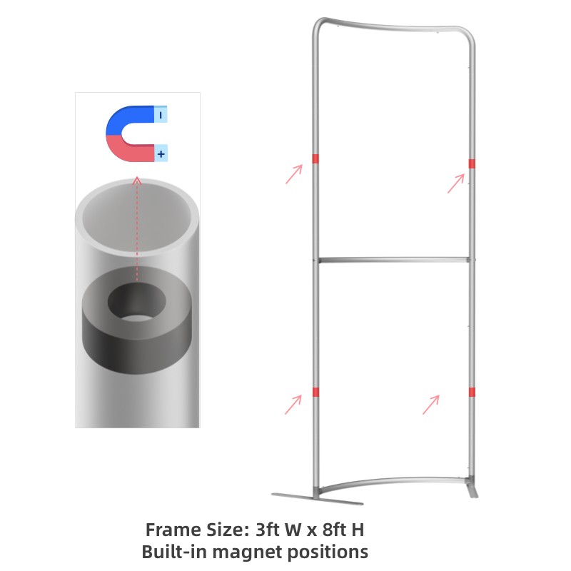 Magnetic Curved Fabric Banner Stand - Image 14