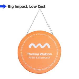 Vertical Disc Hanging Sign