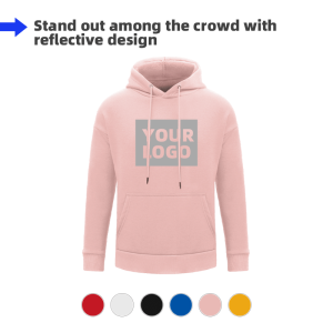 Coil Thread-Lined Hoodie-Reflective Print