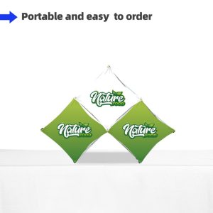 Triangular Small Grid Table Top Pop Up Display