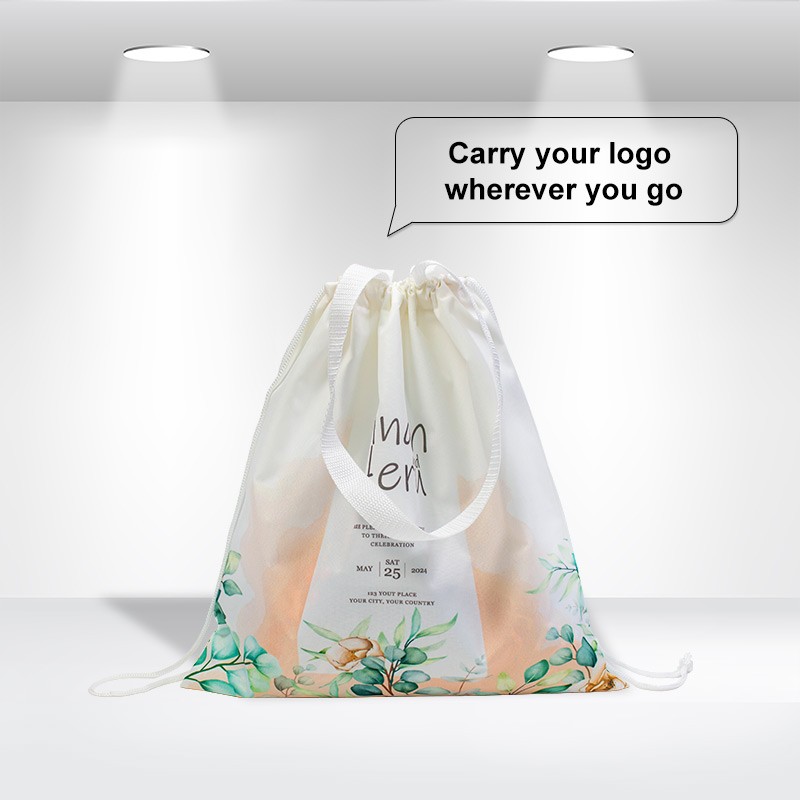 Drawstring Closure Tote Bags - Image 2