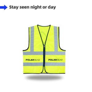 Safety Vest With Zipper Closure