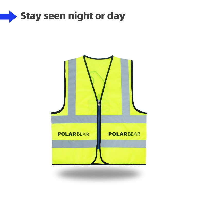 Safety Vest With Zipper Closure