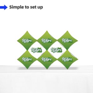 Double X Grid Table Top Pop Up Display