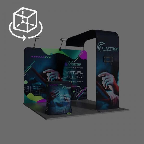 10x10ft Trade Show Booth Kit - A3 - Image 2