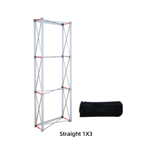 2.5FT Straight Fabric Popup Displays Frame
