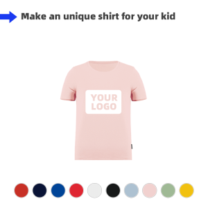 Kids Round Neck Tee-Off-Set Print