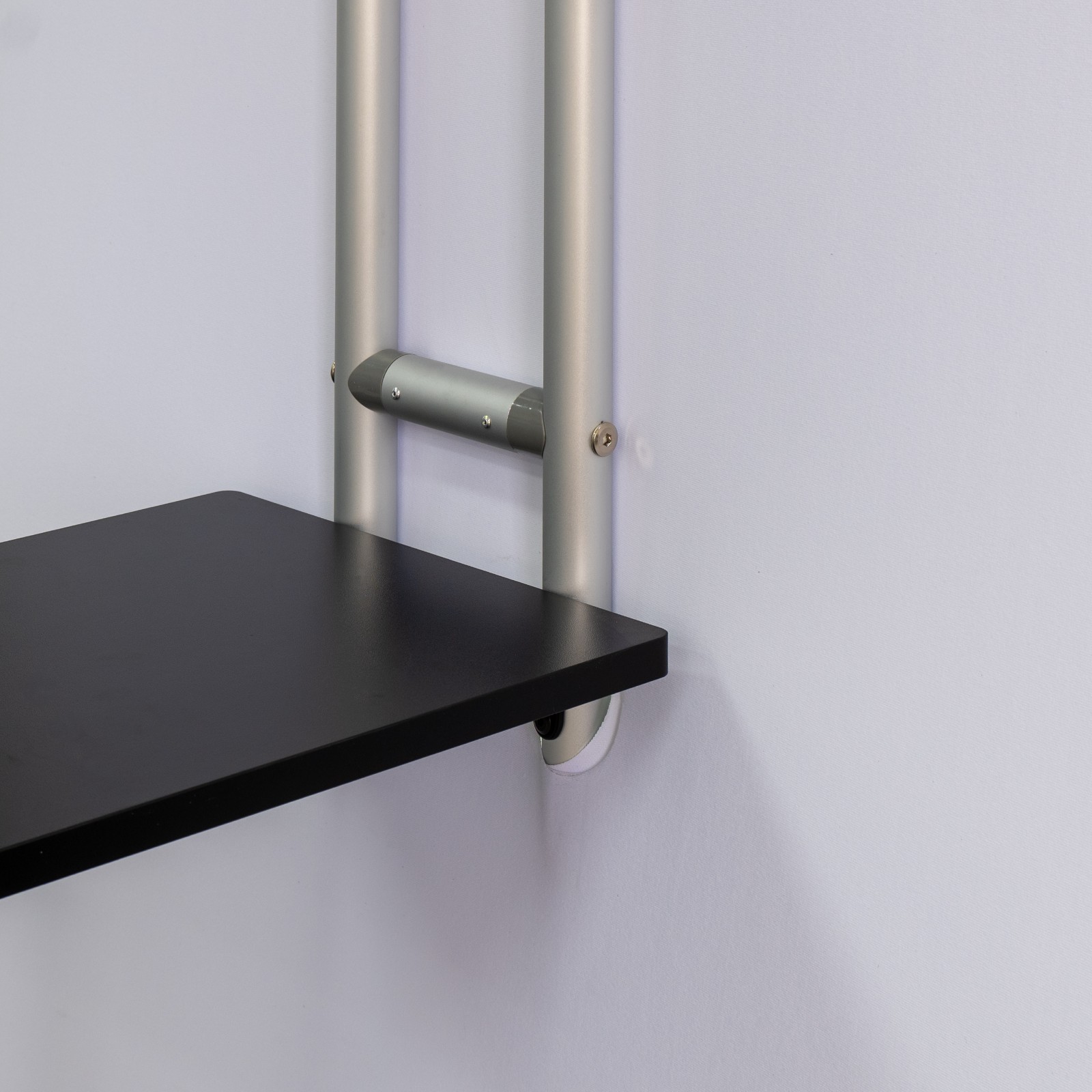 S Shaped Banner Stand With Display Shelves - Image 7