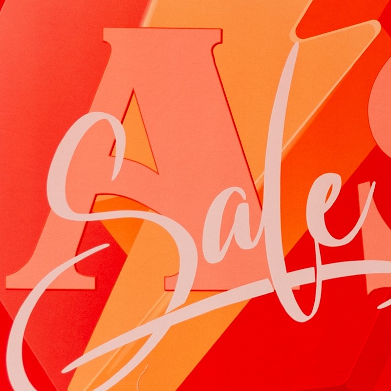 Three-Sided Pinwheel Shaped Hanging Sign - Image 5