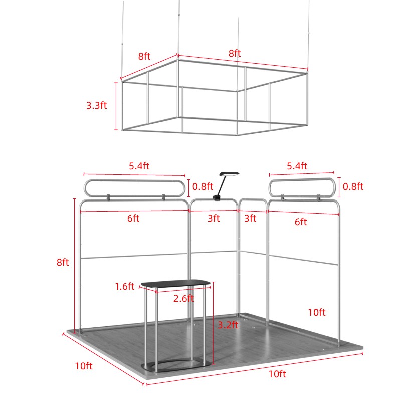 10x10ft Trade Show Booth Kit - B1 - Image 3