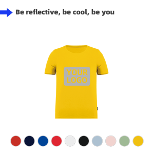 Kids Round Neck Tee-Reflective Print