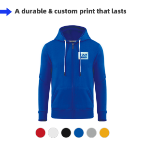 Custom Promo Polar Fleece Zipper Hoodie-Laser Print